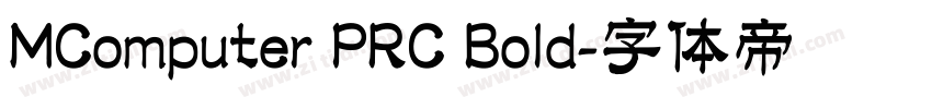 MComputer PRC Bold字体转换